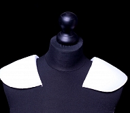 Large White Shoulder Pads x5 Pairs - Click Image to Close